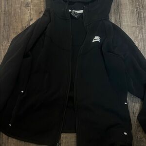 Nike black Tech Fleece Zip Through hoodie